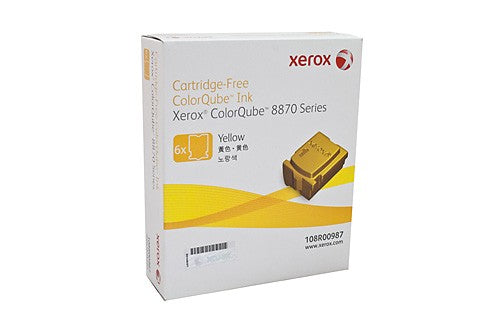 XEROX 108R00987 YELLOW INK STICKS 6PK