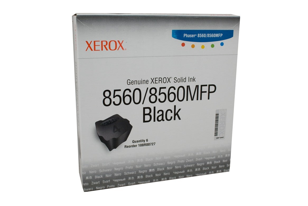 XEROX PHASER 108R01033 BLACK INK STICKS 6PK