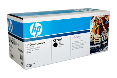 HP CE740A 307A BLACK TONER CARTRIDGE