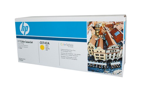 HP CE742A 307A YELLOW TONER CARTRIDGE