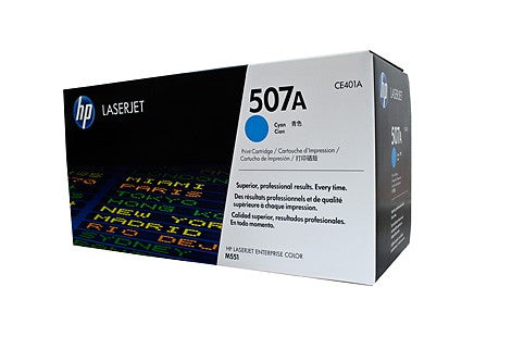 HP CE401A 507A CYAN TONER CARTRIDGE