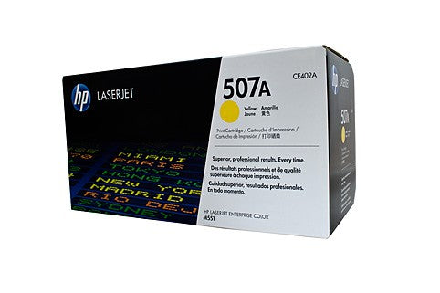 HP CE402A 507A YELLOW TONER CARTRIDGE