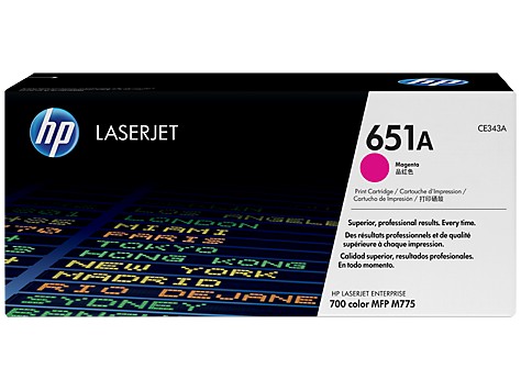 HP CE343A 651A MAGENTA TONER CARTRIDGE