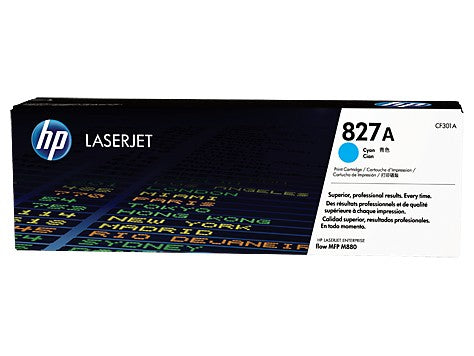 HP CF301A 827A CYAN TONER CARTRIDGE M880Z