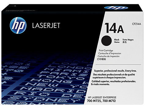 HP CF214A 14A BLACK TONER CARTRIDGE M712N M712DN STANDARD YIELD