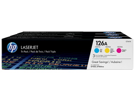 HP CF341A 126A CMY TONER TRI PACK