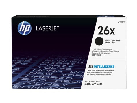 HP CF226X CF226JC 26X BLACK HIGH YIELD TONER CARTRIDGE