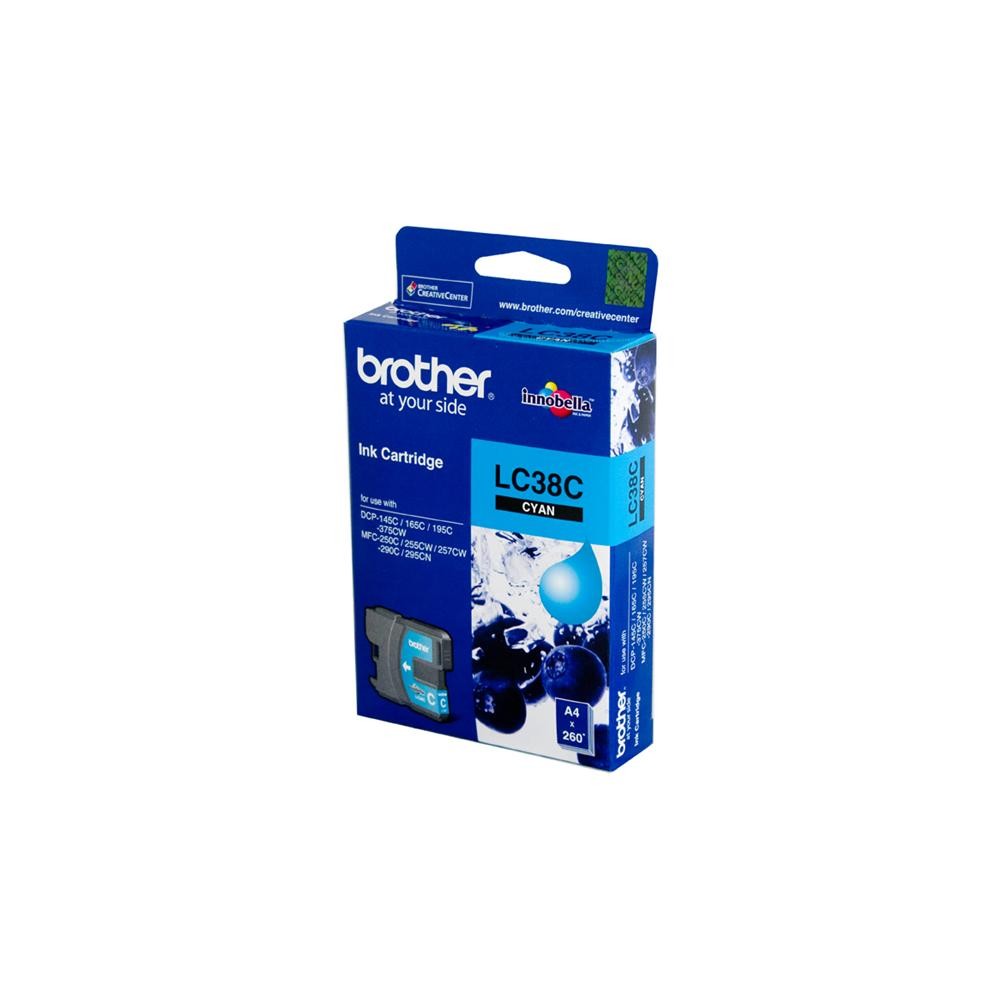 BROTHER LC38 CYAN INK CARTRIDGE