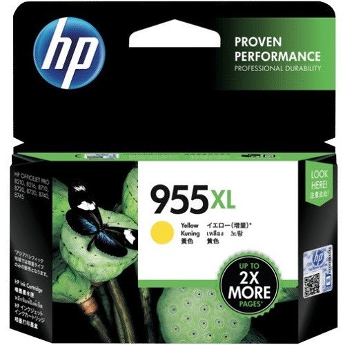 HP L0S69AA 955XL YELLOW INK CARTRIDGE.