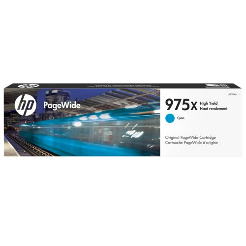 HP L0S00AA 975X CYAN INK CARTRIDGE.