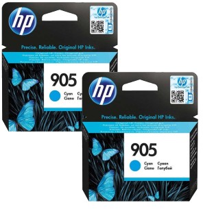 HP T6L89AA 905 CYAN INK CARTRIDGE.