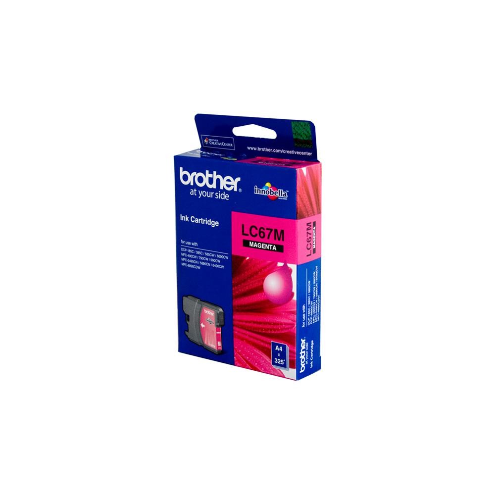 BROTHER LC67 MAGENTA INK CARTRIDGE