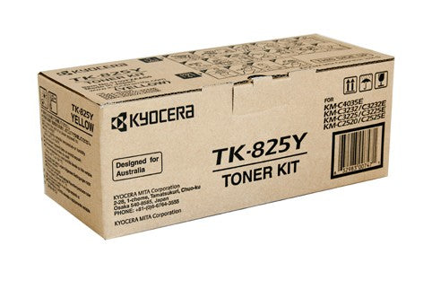 KYOCERA TK825 YELLOW TONER CARTRIDGE C2520 C3225 C3232 C4035