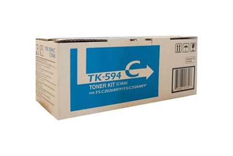 KYOCERA TK594 CYAN TONER CARTRIDGE FSC2126MFP