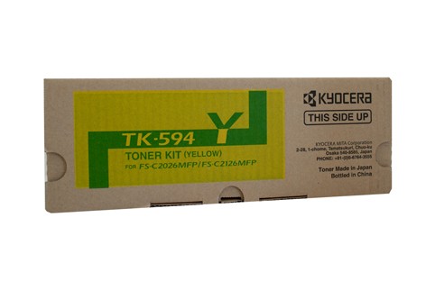 KYOCERA TK594 YELLOW TONER CARTRIDGE FSC2126MFP