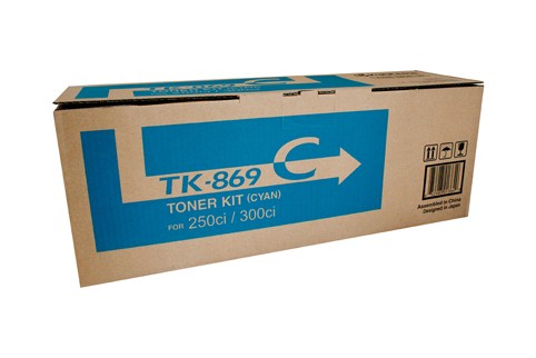 KYOCERA TK869 CYAN TONER CARTRIDGE TASKALFA 250CI 300CI