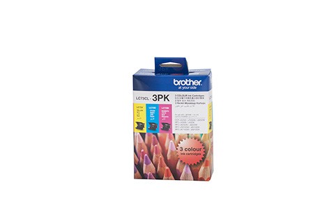 BROTHER LC73 C M Y INK CARTRIDGE VALUE PACK