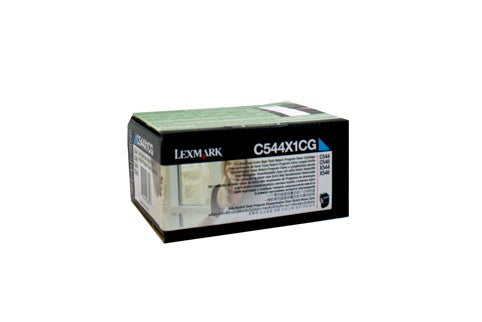 LEXMARK C544X1CG CYAN TONER C544 X544 HIGH YIELD