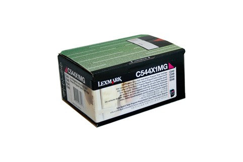 LEXMARK C544X1MG MAGENTA CARTRIDGE C544 X544 HIGH YIELD