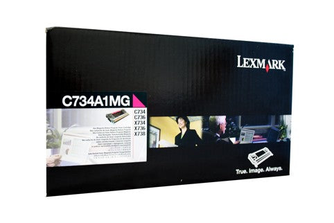 LEXMARK C734A1MG MAGENTA TONER CARTRIDGE