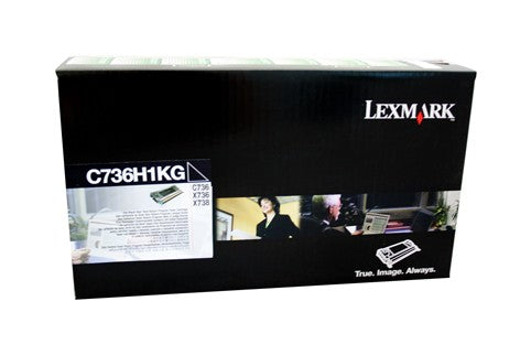 LEXMARK C736H1KG BLACK TONER CARTRIDGE HIGH YIELD