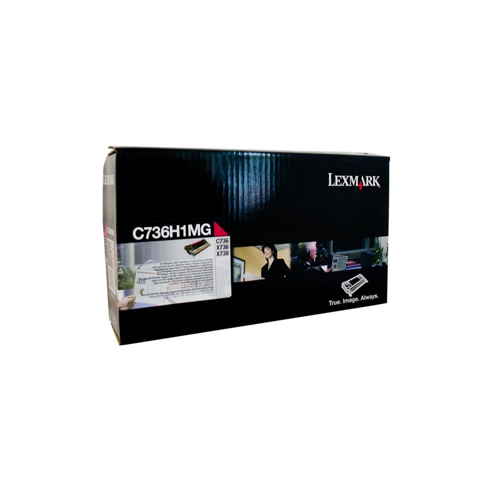 LEXMARK C736H1MG MAGENTA TONER CARTRIDGE HIGH YIELD