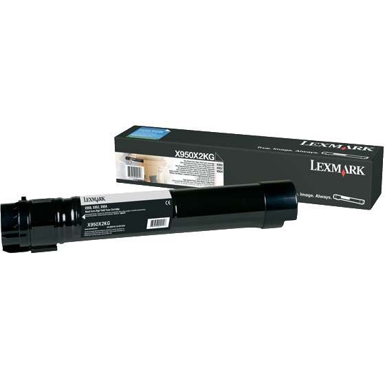 LEXMARK X950X2KG BLACK TONER CARTRIDGE  HIGH YIELD