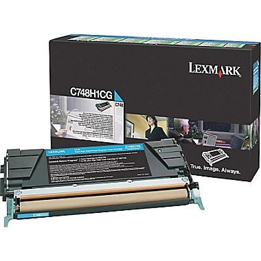 LEXMARK C748H1CG CYAN TONER CARTRIDGE C748DN HIGH YIELD