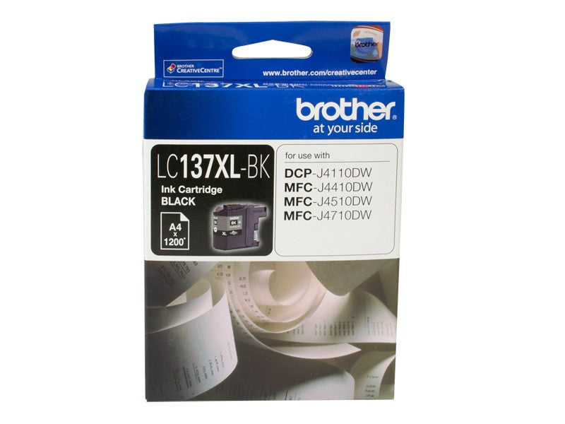 BROTHER LC137XL BLACK INK CARTRIDGE