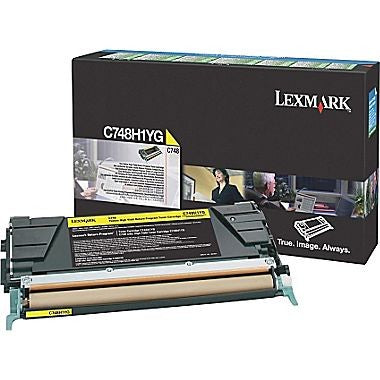 LEXMARK C748H1YG YELLOW TONER CARTRIDGE C748DN HIGH YIELD