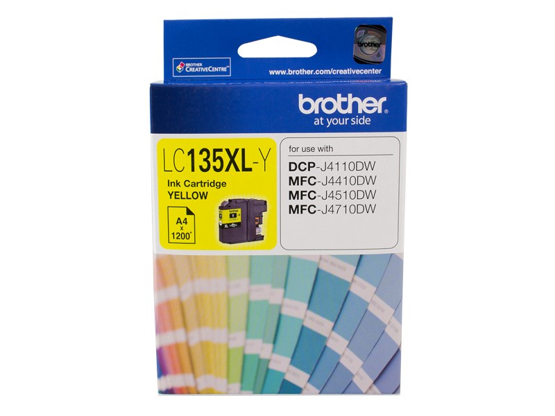 BROTHER LC135XL YELLOW INK CARTRIDGE