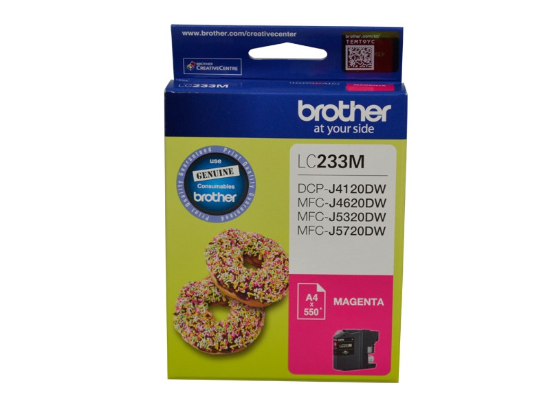 BROTHER LC233 MAGENTA INK CARTRIDGE