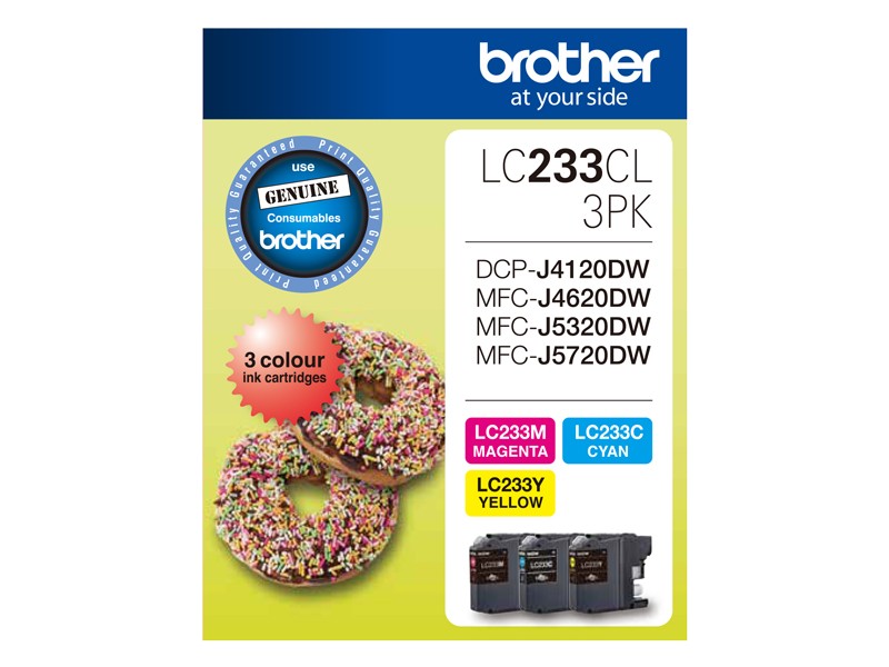 BROTHER LC233 CMY COLOUR PACK LC233CL3PK