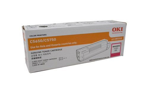 OKI 43872310 MAGENTA TONER CARTRIDGE C5650