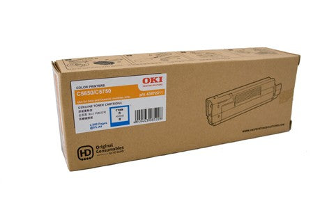 OKI 43872311 CYAN TONER CARTRIDGE C5650