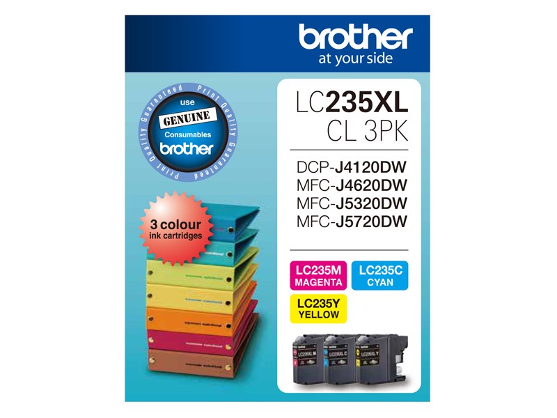 BROTHER LC235XL CMY COLOUR PACK LC235XLCL3PK