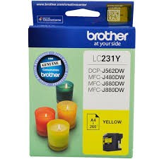 BROTHER LC231 YELLOW INK CARTRIDGE