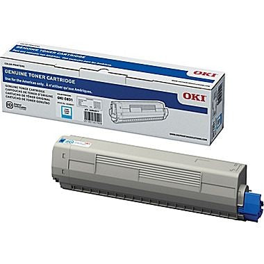 OKI 44844527 CYAN TONER CARTRIDGE C831