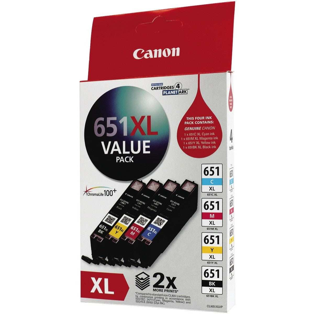 CANON CLI651XL INK VALUE PACK BK/C/M/Y