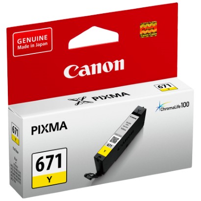 CANON CLI671 YELLOW INK CARTRIDGE