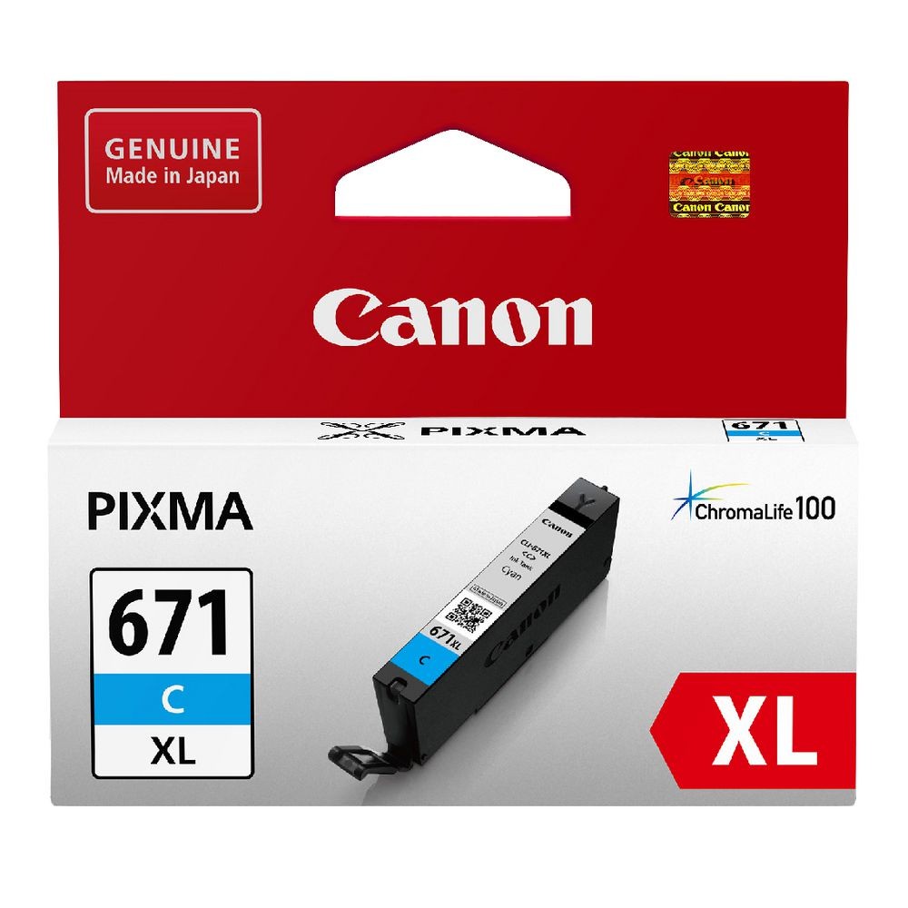 CANON CLI671XL HIGH YIELD CYAN INK CARTRIDGE