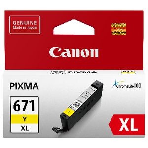 CANON CLI671XL HIGH YIELD YELLOW INK CARTRIDGE