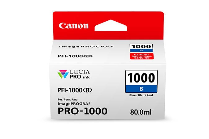 CANON PFI1000 BLUE INK CARTRIDGE