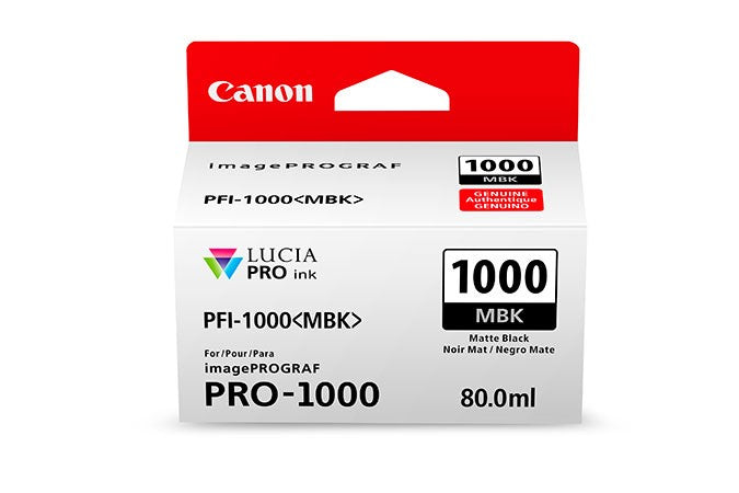 CANON PFI1000 MATT BLACK INK CARTRIDGE