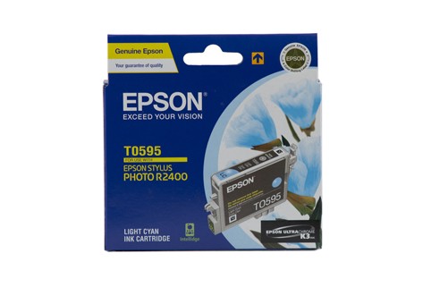 EPSON T0595 LIGHT CYAN INK CARTRIDGE R2400