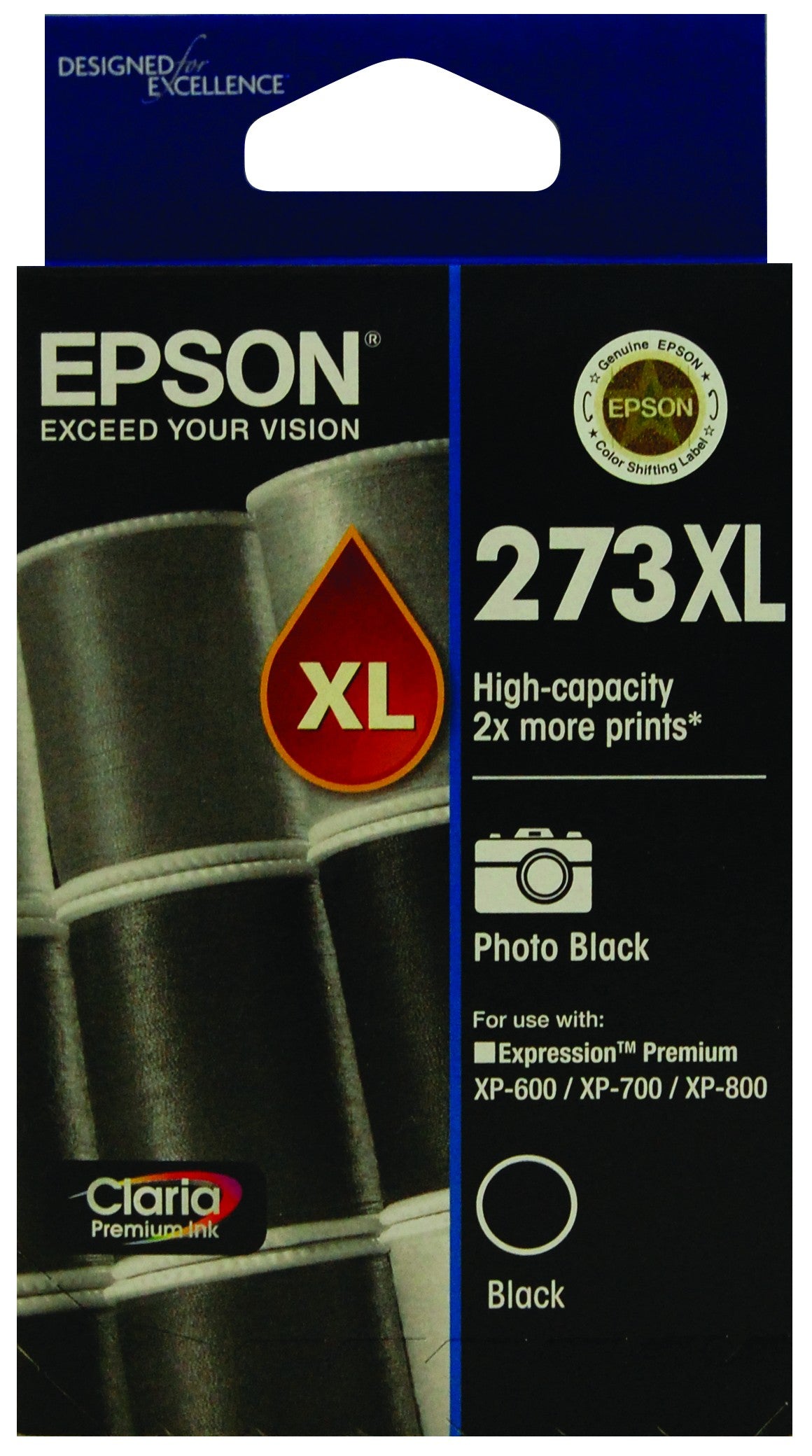 EPSON T2751 273XL HIGH YIELD PHOTO BLACK INK CARTRIDGE