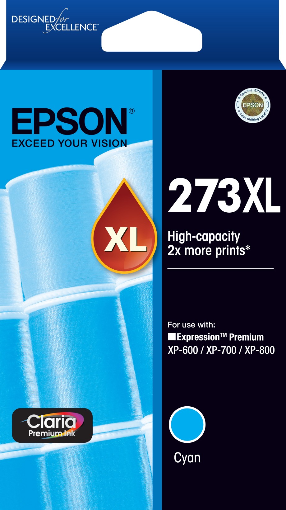 EPSON T2752 273XL HIGH YIELD CYAN INK CARTRIDGE