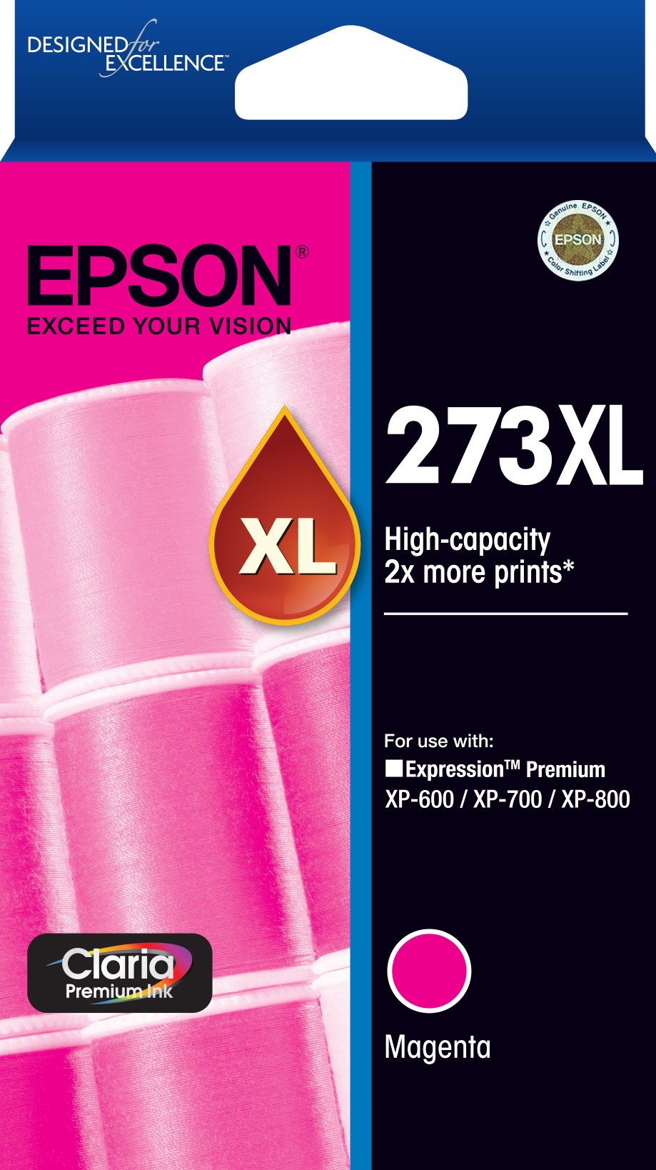 EPSON T2753 273XL HIGH YIELD MAGENTA INK CARTRIDGE