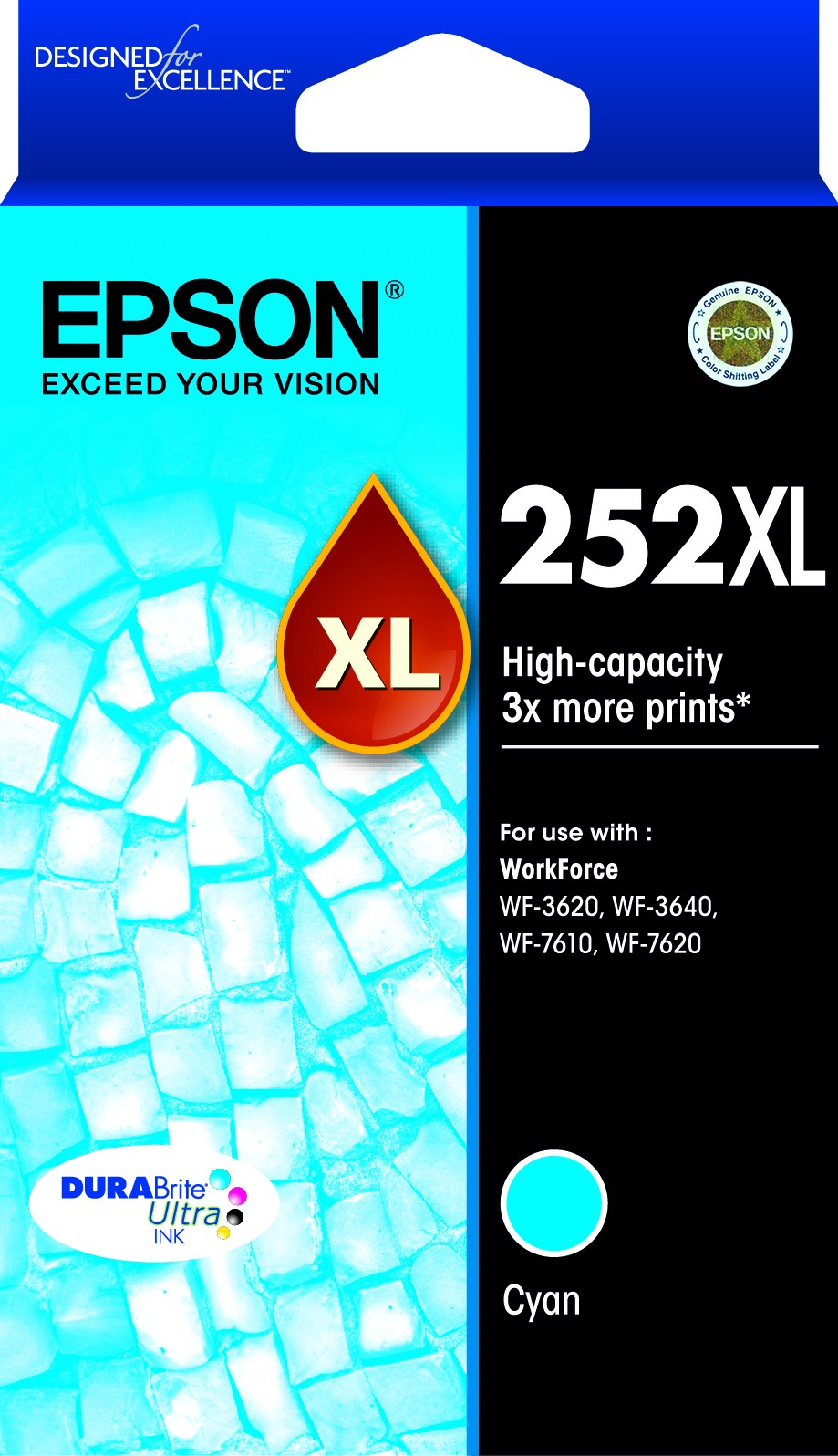 EPSON T2532 252XL CYAN INK CARTRIDGE