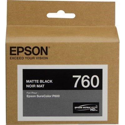 EPSON C13T760800 760 MATTE BLACK INK CARTRIDGE